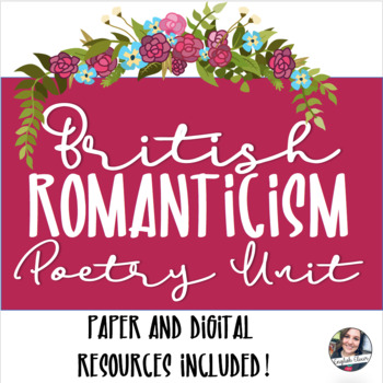 Preview of British Romanticism Mini Unit - Paper and Digital Worksheets