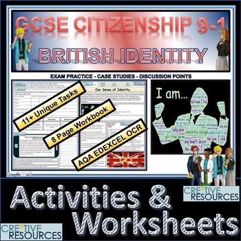 Preview of British Values and Identity Student Work Booklet & Activities