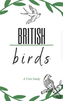 Preview of British birds mini unit study