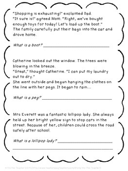 British to American English reading comprehension and inference pack