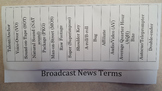 Broadcast News Terms Foldable for Interactive Notebook