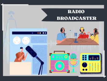 Preview of Broadcasting/Multimedia Journalism Career Posters | Radio Broadcaster