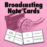 Broadcasting Terms Note Cards