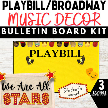 Preview of Broadway Bulletin Board | Playbill Bulletin Board | Musical Theatre Decor