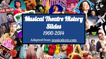 Preview of Broadway Musical Theatre History Slideshow (1900-2014) & Worksheet