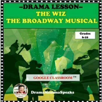 Preview of Broadway Musical Unit And Study Guide For The Wiz Using Google Slides