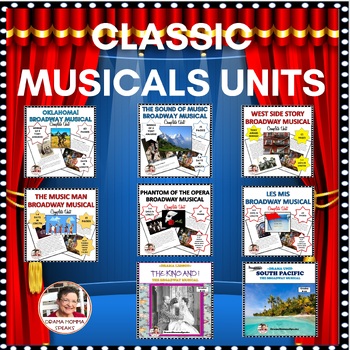 Preview of Broadway Musical  Units and Study Guides| Theater History| Musical Storytelling