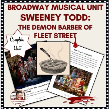 Preview of Drama Broadway Musical Study Guide Sweeney Todd The Demon Barber of Fleet Street