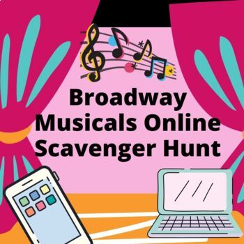 Preview of Broadway Musicals Online Scavenger Hunt