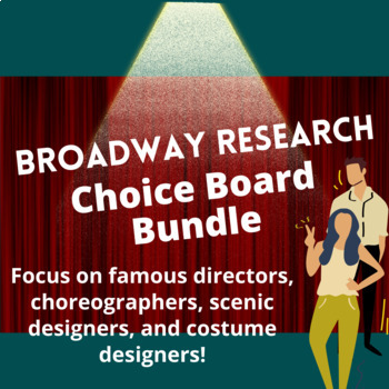 Preview of Broadway Research Choice Board Bundle