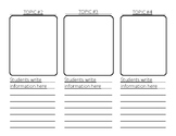 Brochure Template - Graphic Organizer - Student Research