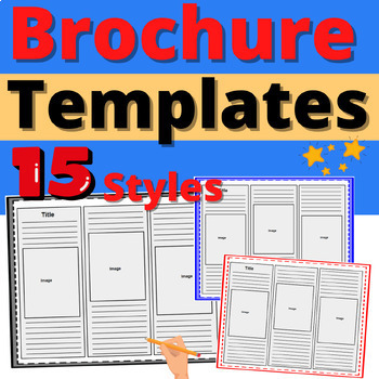 Preview of Brochure Template Resource Worksheets Templates Editable