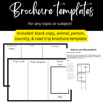 blank travel brochure template