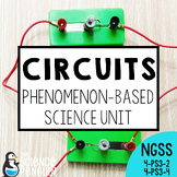 Circuits Phenomenon Science Unit | 4th Grade NGSS Labs, Wo