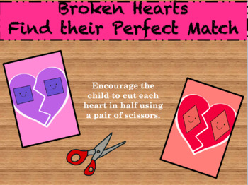 Preview of Broken Hearts: Find their perfect match (Shapes)