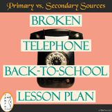 Broken Telephone - Back-to-School - Lesson Plan