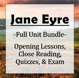 Bronte's Jane Eyre: Unit Bundle (Quizzes, Close Reading, W