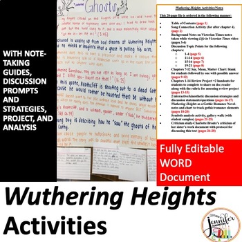Preview of Bronte's Wuthering Heights Activities Bundle!