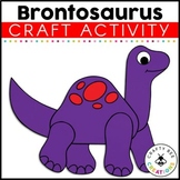 Dinosaur Brontosaurus Craft Classroom Theme Day Activities