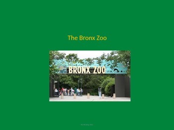 Preview of Bronx Zoo - Power Point - Information Facts Pictures History