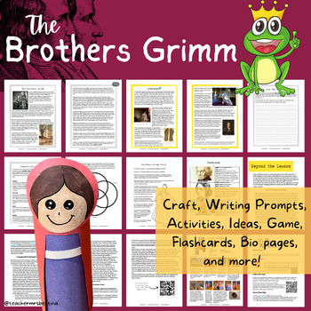 Preview of Brothers Grimm Lesson - Biography, Activities, Games, and Crafts