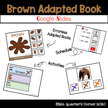 Preview of Brown Adapted Book - Google Slides