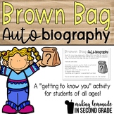 Brown Bag Autobiography {FREEBIE!} - A Getting to Know You