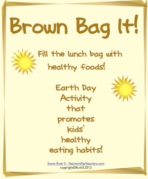 Preview of Brown Bag It! Healthy Foods