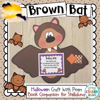 Preview of Brown Bat | Halloween | Fall | Book Companion Craft