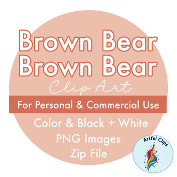 brown bear brown bear clipart black and white