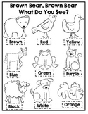 Brown Bear Coloring Pages Worksheets Teaching Resources Tpt