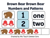 Brown Bear Brown Bear Numbers and Patterns Math Center Activity
