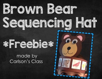 Preview of Brown Bear, Brown Bear Sequencing Hat {Freebie}