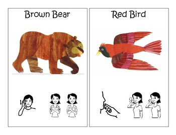 Preview of Brown Bear, Brown Bear Sign Language Book