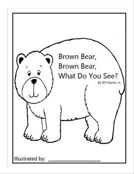 Preview of Brown Bear, Brown Bear, What Do You See? Book Template