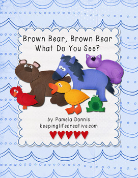 Preview of Brown Bear, Brown Bear, What Do You See? {Felt Story Set}