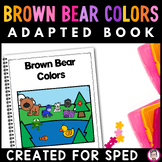 Brown Bear Adapted Book Special Education Identifying Colo