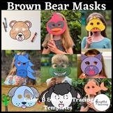 Brown Bear Craft Masks | Brown Bear Dramatic Play | Back t