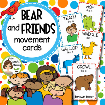 Animal and Action Brain Break Movement Cards by The Brown Bear Book Club