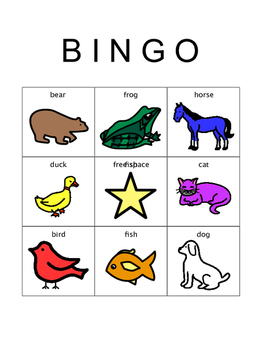 Animals Animals Color Bingo Game, Eric Carle, Colorforms