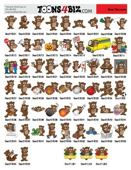Preview of Brown Bear Clipart Set