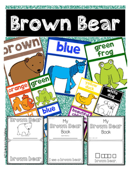 Preview of Brown Bear Posters and Emergent Reader Booklets! English and Spanish