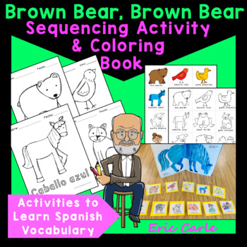 Preview of Brown Bear Sequencing Activity Improve Vocabulary and Sequencing in Spanish