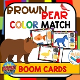 Brown Bear Color Match (with differentiated levels) Boom Cards