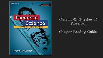 Preview of Distance Learning: Brown & Davenport Forensic Science Reading Guide - Chapter 01