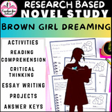 Brown Girl Dreaming Jacqueline Woodson Novel Study Curricu