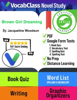 Preview of Brown Girl Dreaming Novel Study Guide | PDF | Lexile | Google Forms