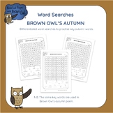 Brown Owl's Autumn - Differentiated Word Searches