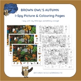 Brown Owl's Autumn - I Spy Picture & Colouring Pages