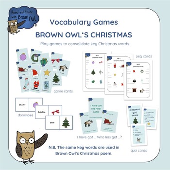 Preview of Brown Owl's Christmas Vocabulary Games